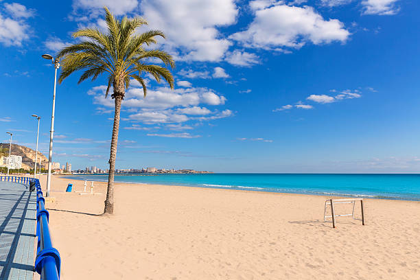 istock Alicante Postiguet beach at Mediterranean sea in Spain 538237201
