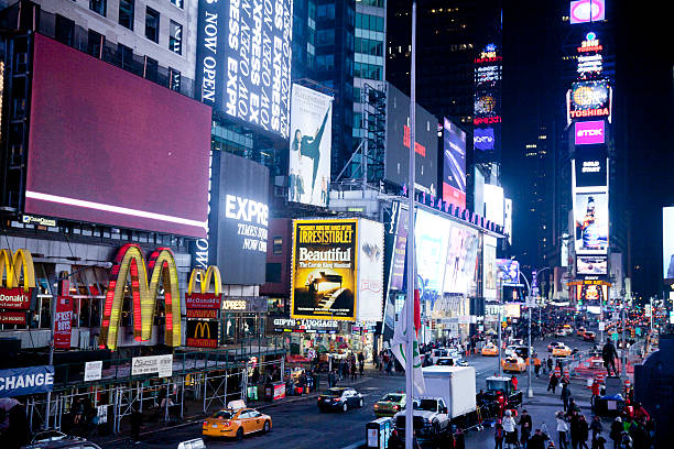 istock Time Square in New York City at night 538237637