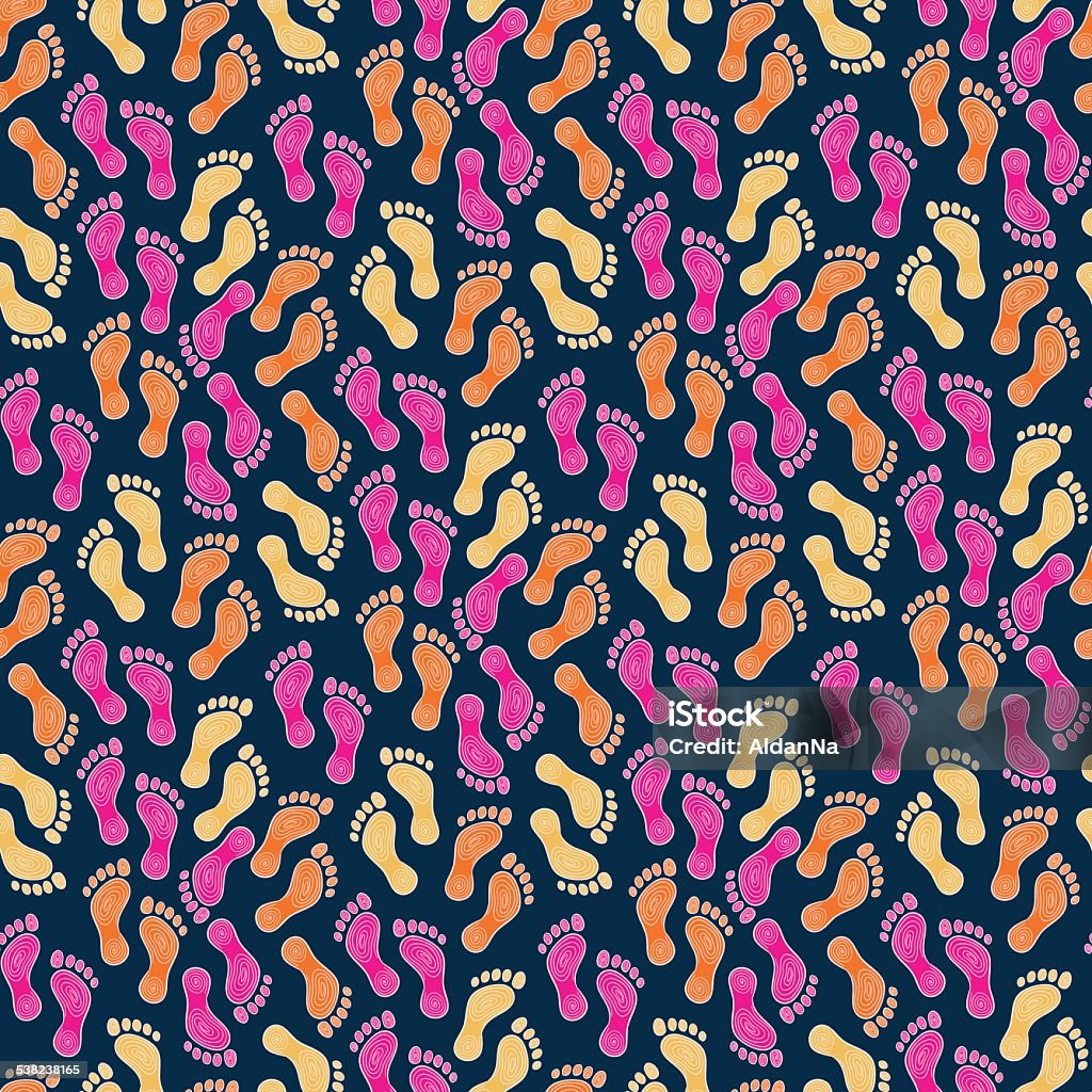 Man Ran Way Pattern Pattern With Man Tracks Stock Illustration - Download Image Now - 2015 ...