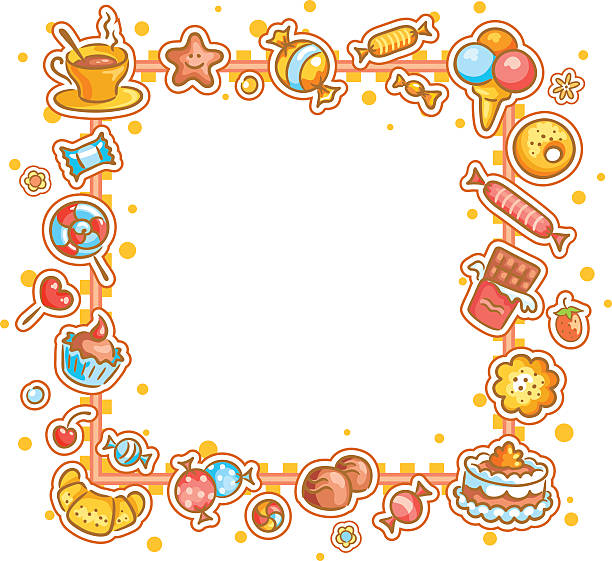 Snack Rectangle Frame 9,200+ Junk Food Border Stock Photos, Pictures & Royalty-Free Images ...