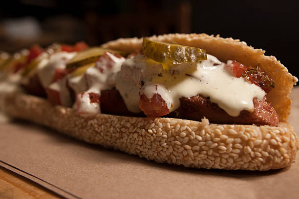 istock Gourmet Grilled All Beef Hots Dogs 538239795