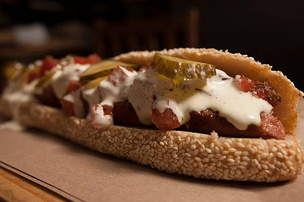 istock Gourmet Grilled All Beef Hots Dogs 538239799