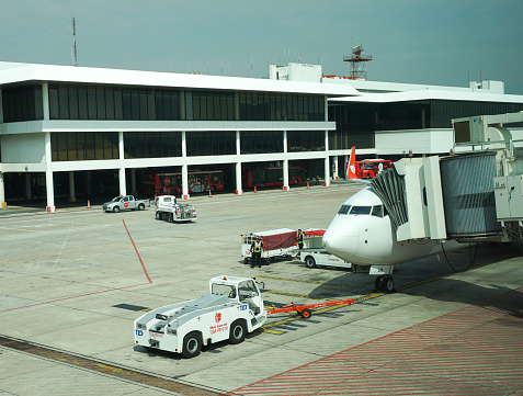 Bangkok,Thailand - January 13, 2015: Bangkok International Airport (Don Muang) is a regional commuter flight hub and the de facto low cost airline hub, Bangkok,Thailand.