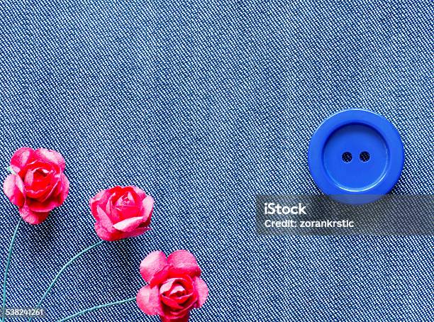 Buttons And Flowers Stock Photo - Download Image Now - 2015, Art And Craft, Arts Culture and Entertainment