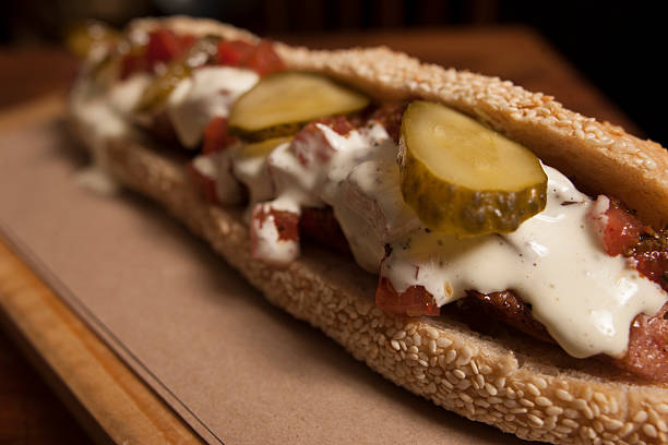 istock Gourmet Grilled All Beef Hots Dogs 538258027