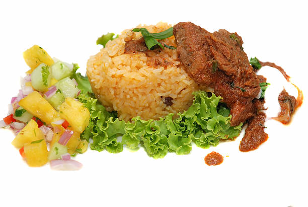 жареный рис с карри - kebab basmati rice vegetable steamed стоковые фото и изображения