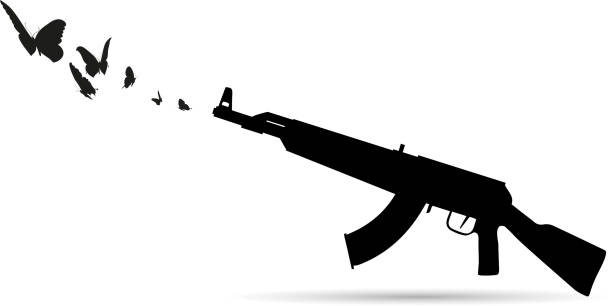 70+ Crossed Pistols Silhouette Stock Photos, Pictures & Royalty-Free ...