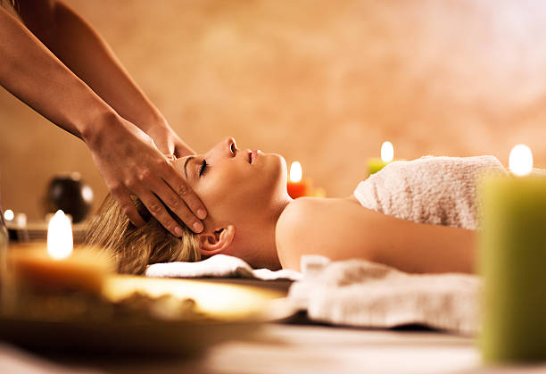 istock Woman receiving facial massage. 538259727