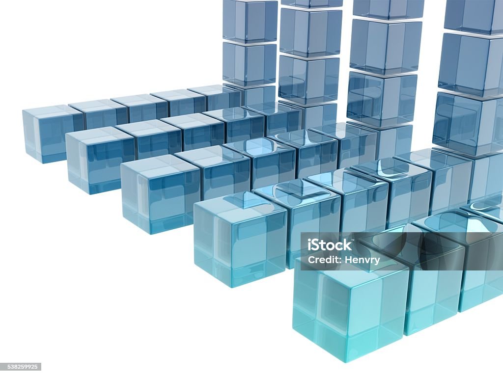 glass cubes abstract background composed by glass cubes, digitally generated image 2015 Stock Photo