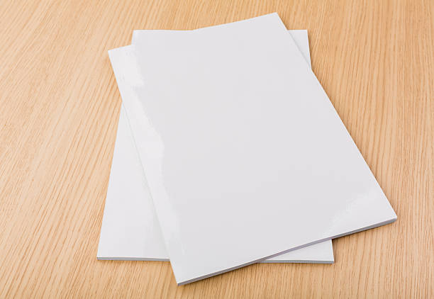 istock Blank catalog, magazines,book mock up on wood background 538260311