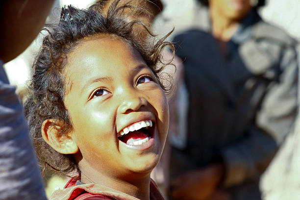 istock Smiling poor african girl, Madagascar 538261147