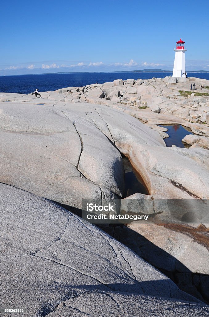 Scenic Peggy's Cove, Nova Scotia, Canada 2015 Stock Photo