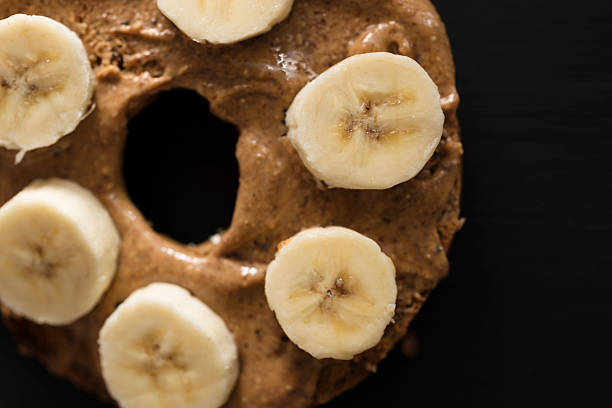 istock Almond Butter Bagel with Sliced banana 538276683