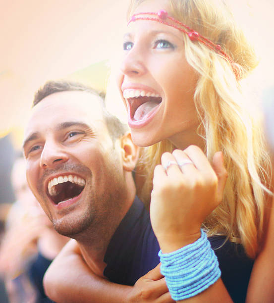 istock Couple having fun at concert. 538277005