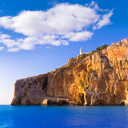 Javea Cabo de la Nao Lighthouse cape in Xabia Mediterranean Alicante at Spain