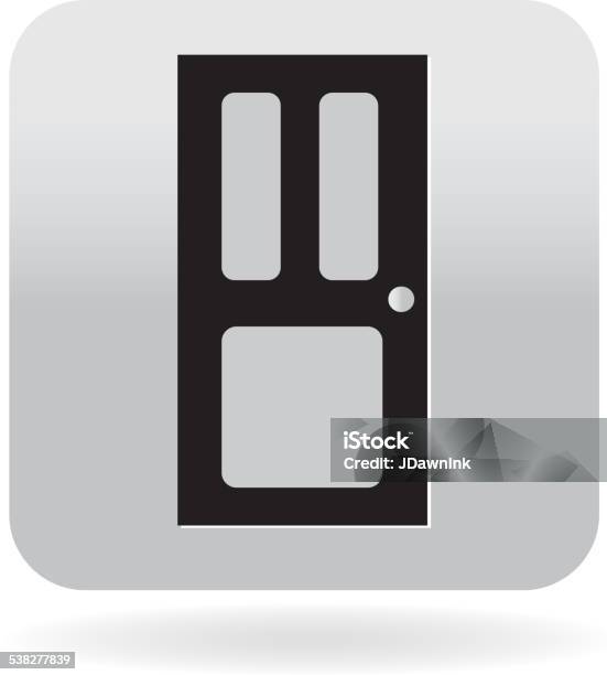 Royalty Free Simple Door Icon Stock Illustration - Download Image Now - Front Door, Icon Symbol, Symbol