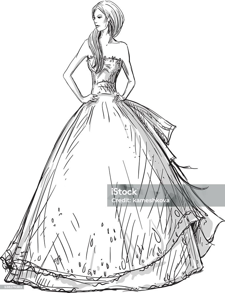 Ilustración de Moda Ilustración A Mano Vector Boceto Vestido Largo Novia y más Vectores Libres de Derechos de 2015 - iStock Ilustración de Moda Ilustración A Mano Vector Boceto Vestido Largo Novia y más Vectores Libres de Derechos de 2015 - iStock