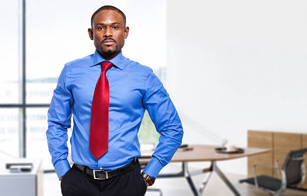 istock Confident african businessman in his office 538301897