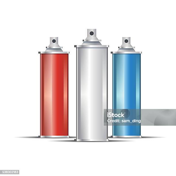 Spray Paint Stock Illustration - Download Image Now - Aerosol Can, Cylinder, Illustration