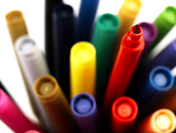 istock Colorful school markers closely. 538302189
