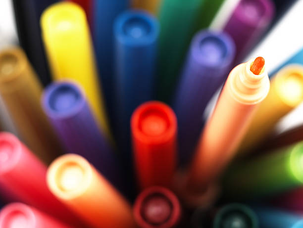 istock Colorful school markers closely. 538302217