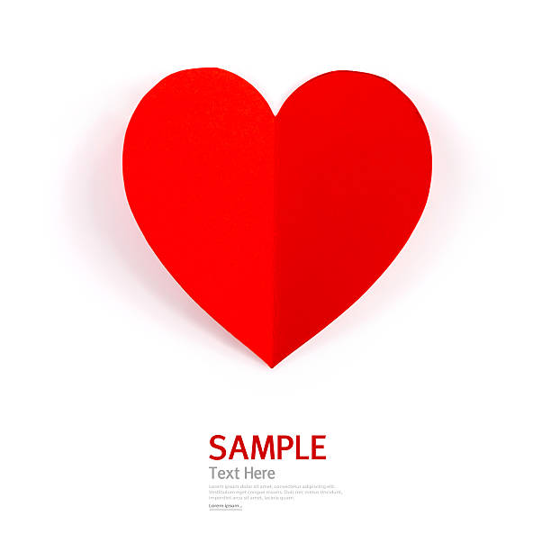 istock Paper heart shape symbol for Valentines day 538304651