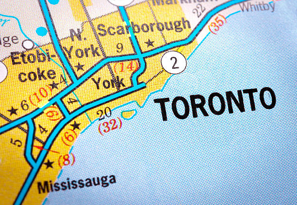 istock Map of Toronto, Ontario 538306445