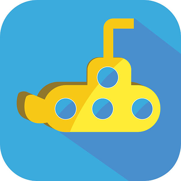 Clip Art Of Yellow Submarineのストックイラスト素材