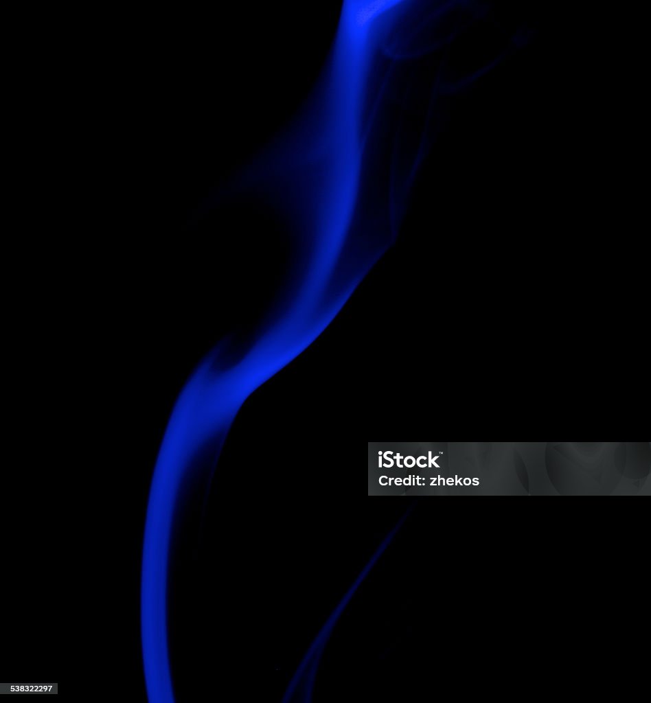 Abstract Smoke Abstract Fancy Strip of Dark Blue Smoke on Black background 2015 Stock Photo