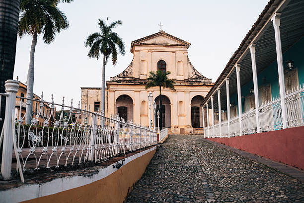istock Holy Trinity Church at dusk, Trinidad, Cuba 538323366