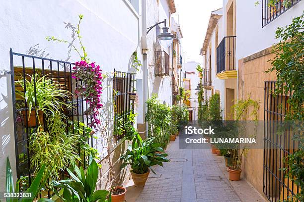 Javea Xabia Old Town Streets In Alicante Spain Stock Photo - Download Image Now - City, Javea, Alicante Province