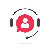 istock Customer support vecot icon, phone assistant logo 538329926