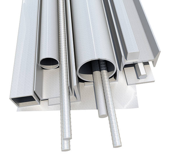 istock Rolled metal products. 3d illustration 538329976