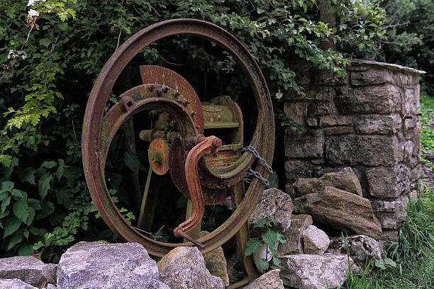 istock Rusty old agricultural farm chaff cutter 538330714
