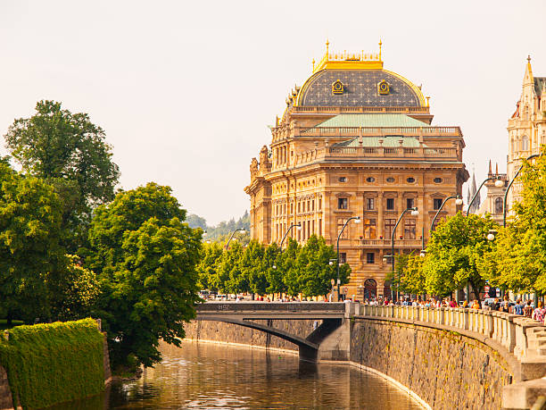 Prague National Theater on sunny day