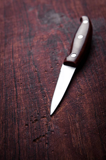 istock Brown knife on old kitchen. Cooking, cutting 538332216