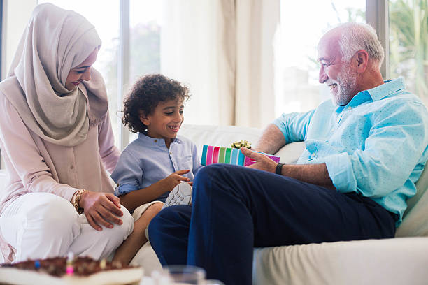 istock Three generation family celebrating a birthday in Dubai. 538333006