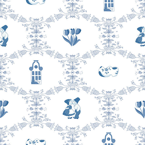 Dutch Girl Pattern Background 60+ Amsterdam Girls Illustrations, Royalty-Free Vector Graphics & Clip ...