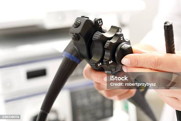 Endoscope Apparatus For Testing Gastrointestinal Stock Photo - Download Image Now - Colonoscopy, Endoscope, Computer