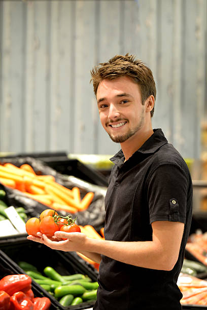 istock One young man shopping in a supermarket 538338161