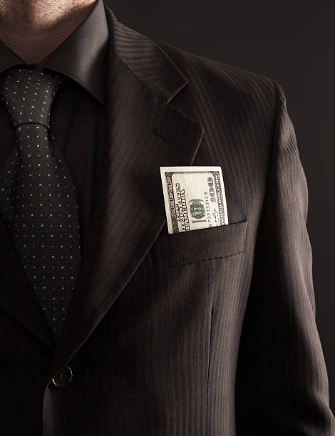 istock Businessman with one hundred dollars 538338513