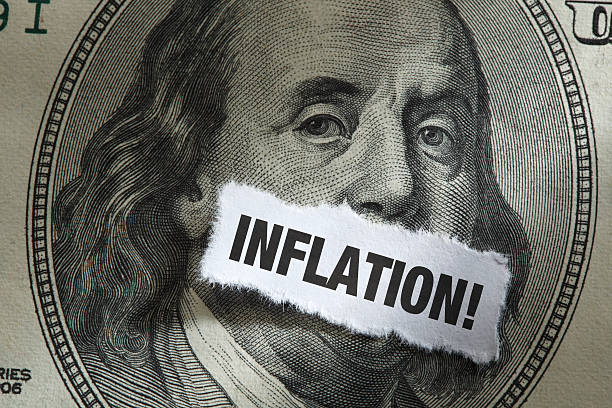 istock One Hundred Dollar Bill With Word Inflation Written On It 538338961