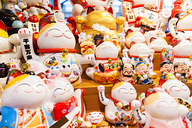 istock Group of Maneki Neko – lucky cats 538339394