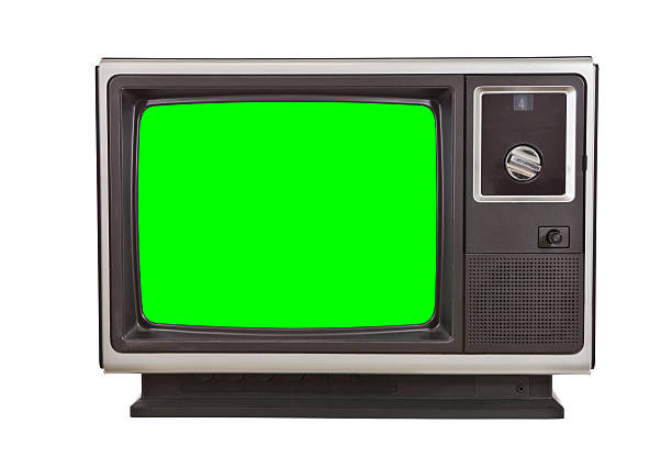 istock Vintage Television with Chroma Green Screen Isolated 538340554