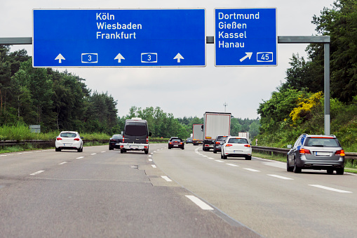 highway near Frankfurt in Germany
