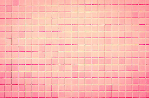 Modern style design of pink mosaic tile texture wall of floor wall pattern decorate 