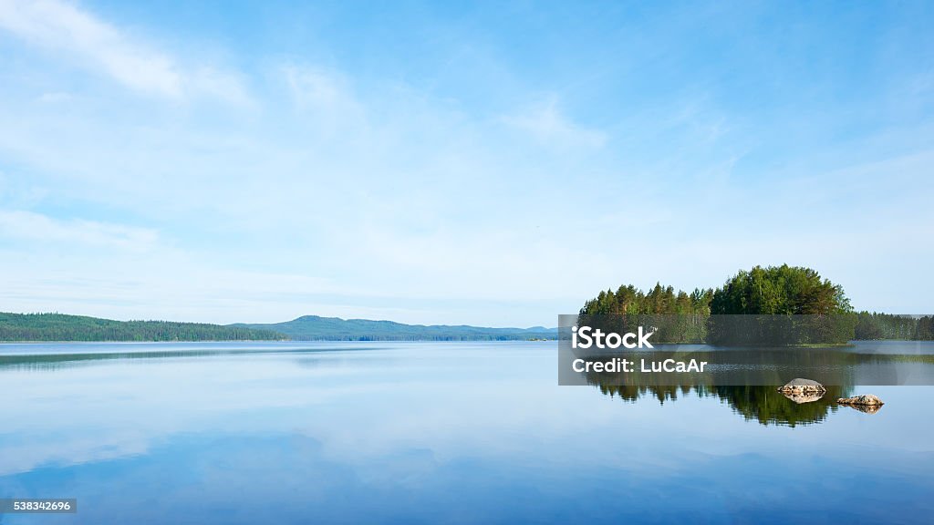 eautiful Finnish landscape Beautiful Finnish Lake photographed in the bright Scandinavian summer Finland Stock Photo