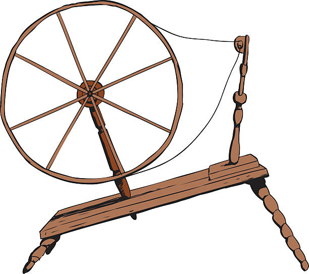 Spinning Wheel Silhouette