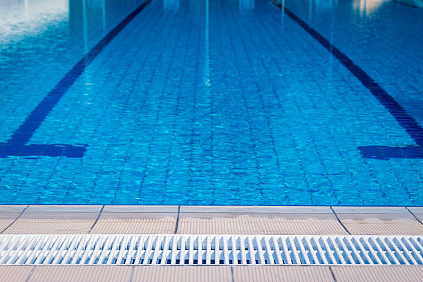 istock Swimming pool with clear water and lines 538344856