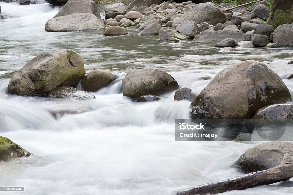 Stream and stones Milford - Connecticut Stock Photo